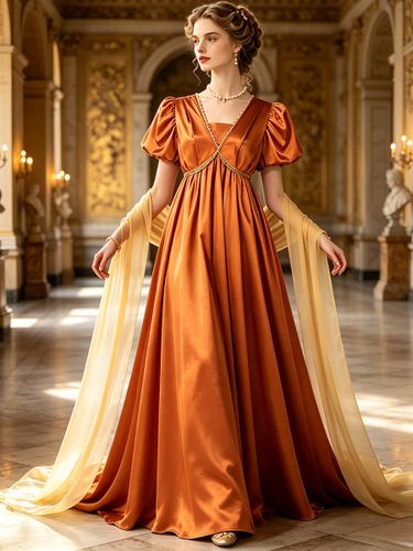 Robe Régence pour femme style Empire robe victorienne des années 1800 costume d'Halloween - milanoo.com - Modalova