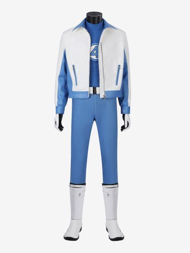 Costume de cosplay de Mr. Fantastic inspiré des Quatre Fantastiques (MCU) veste et combinaison bleues et blanches idéal pour Halloween et les conven - milanoo.com - Modalova