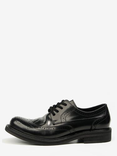 Chaussures de villes style brogue bout rond lacets en cuir véritable - milanoo.com - Modalova