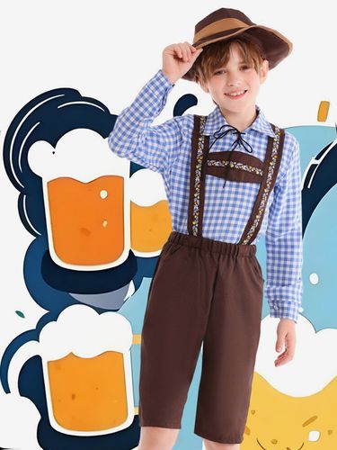 Costume d'Oktoberfest pour garçon ensemble 3 pièces Allemagne - milanoo.com - Modalova