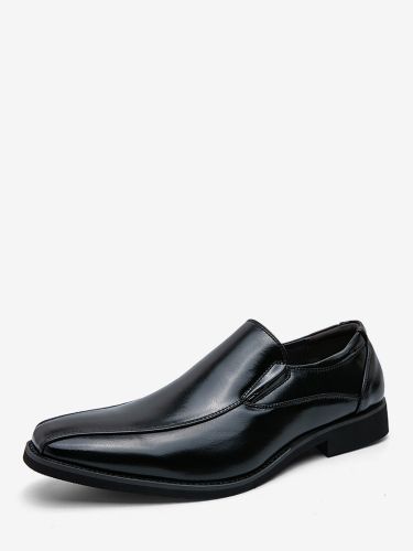 Chaussures habillées s bout rond à enfiler - milanoo.com - Modalova