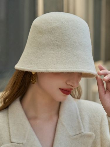 Chapeau cloche en feutre de laine chaud vintage élégant et décontracté - milanoo.com - Modalova
