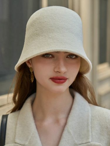 Chapeau cloche en feutre de laine chaud vintage élégant et décontracté - milanoo.com - Modalova