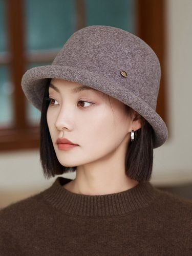 Chapeau cloche vintage en feutre de laine chaud et élégant style rétro décontracté - milanoo.com - Modalova