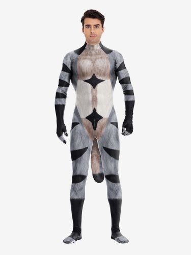 Combinaison moulante néon style loup combinaison de cosplay imprimée numériquement en 3D style zentai - milanoo.com - Modalova