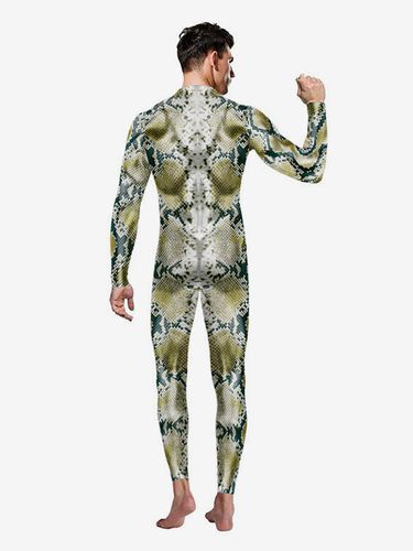 Combinaisons pour hommes costumes de cosplay sexy body imprimé animal pour couples combinaisons gainantes léopard tenues - milanoo.com - Modalova