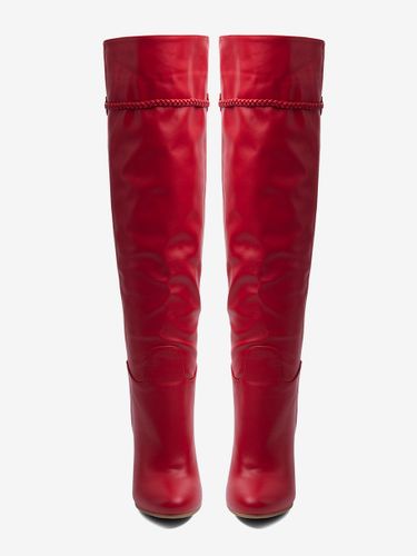Bottes à talons hauts bout rond talon épais jusqu'aux genoux - milanoo.com - Modalova