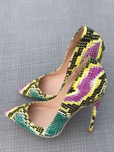 Escarpins à talons aiguilless bout pointu motif serpent - milanoo.com - Modalova