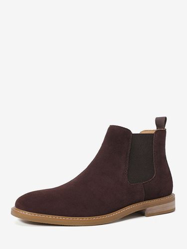 Bottines Chelseas bout rond à enfiler style décontracté - milanoo.com - Modalova