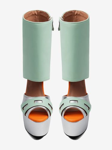 Bottines sandales à talons hautss plateforme bout ouvert - milanoo.com - Modalova