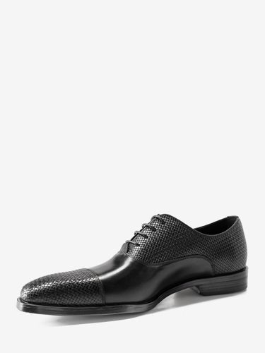 Chaussures habillées s bout rond à lacets - milanoo.com - Modalova