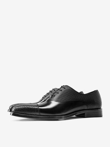 Chaussures habillées s bout rond à lacets - milanoo.com - Modalova