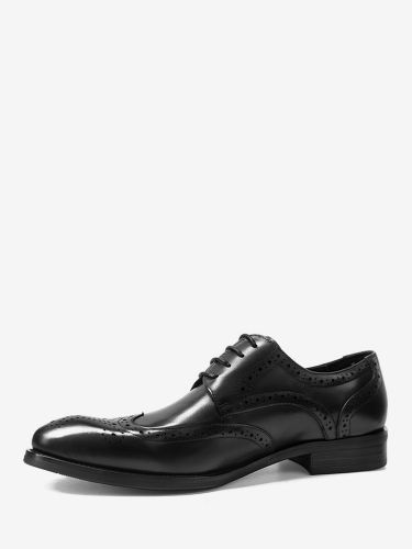 Chaussures Oxfords bout rond lacets style brogue - milanoo.com - Modalova