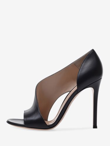 Sandales noires à talons hautss bout ouvert style sandales habillées - milanoo.com - Modalova