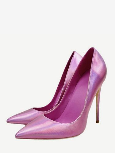 Escarpins à talons aiguilles métallisés et bout pointu chaussures de soirée - milanoo.com - Modalova