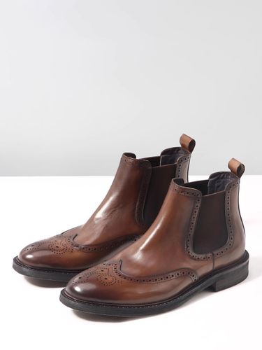 Bottines Chelseas bout rond style britannique à la cheville - milanoo.com - Modalova