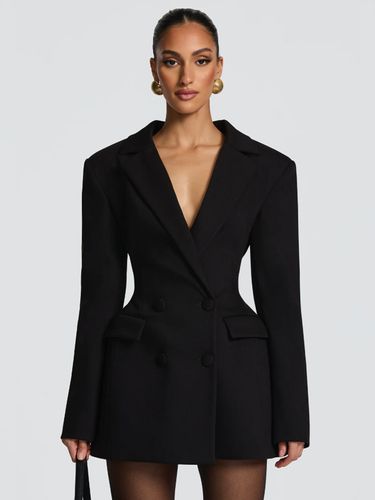 Robe blazer croisée avec foulard 2026 - milanoo.com - Modalova