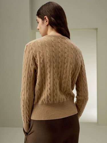 Pulls et gilets en acrylique à boutons manches longues et col rond - milanoo.com - Modalova