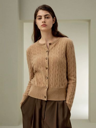 Pulls et gilets en acrylique à boutons manches longues et col rond - milanoo.com - Modalova