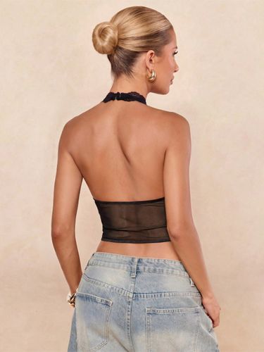 Débardeur à col en V et dos nu en dentelle chics - milanoo.com - Modalova