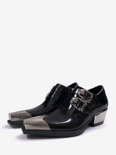 Chaussures habillées à talon compensé et boucle métallique sur le bout - milanoo.com - Modalova