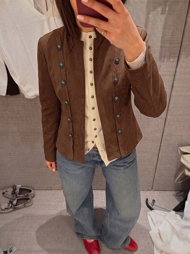 Veste à col montant et manches longues - milanoo.com - Modalova