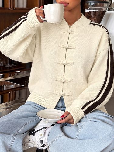 Pulls et gilets en acrylique à manches longues et col montant - milanoo.com - Modalova
