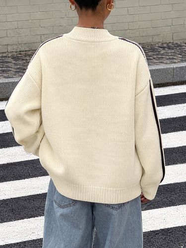 Pulls et gilets en acrylique à manches longues et col montant - milanoo.com - Modalova