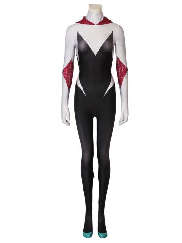 Spider Man - Costume de Cosplay de Gwen Stacy dans le Film Into The Spider-Verse Déguisements Halloween - milanoo.com - Modalova