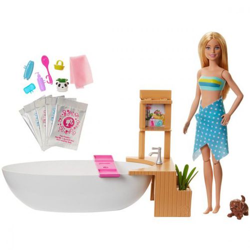 Barbie - Coffret Barbie Bain Coloré - Mattel - Modalova