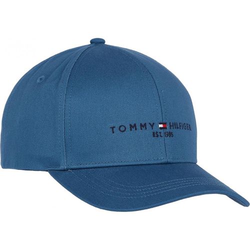 Casquette bleue logotée en coton - Tommy Hilfiger Maroquinerie - Modalova