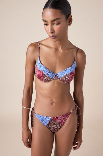 Balconette Swimsuit Top Bandana Patch Woman Size 2 - Calzedonia - Modalova