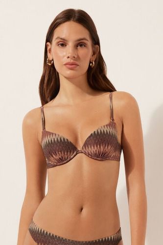 Golden Chevron Push Up Swimsuit Top Woman Size 5 - Calzedonia - Modalova