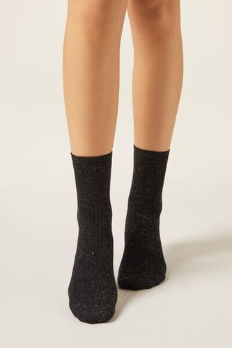 Cashmere Short Socks with Glitter Woman Size TU - Calzedonia - Modalova