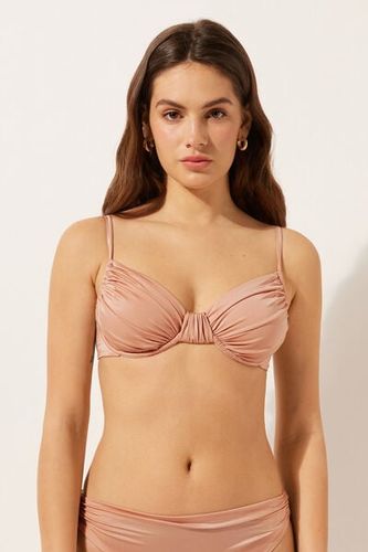 Shiny Satin Balconette Swimsuit Top Woman Size 5 - Calzedonia - Modalova