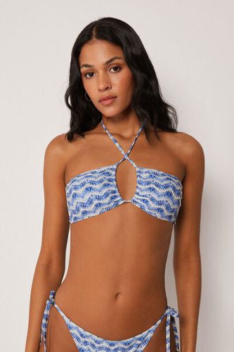 Bandeau Swimsuit Top Water Reflection Woman Size 3 - Calzedonia - Modalova