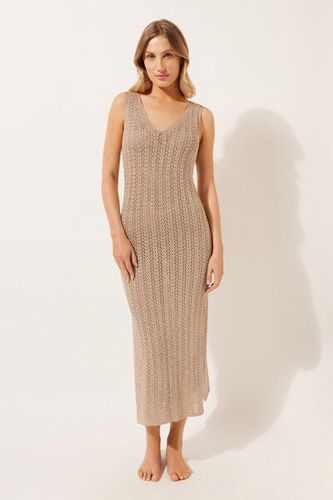 Crocheted Lamé Maxi Dress Woman Size L - Calzedonia - Modalova