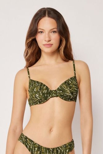 Balconette Swimsuit Top Natural Tie-Dye Woman Size 5 - Calzedonia - Modalova