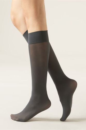 Denier Semi Opaque Microfiber Knee-Highs Woman Size TU - Calzedonia - Modalova