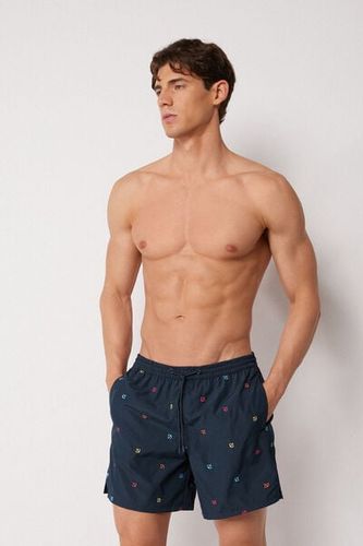 Men’s Patterned Swimming Trunks Formentera Man Size XL - Calzedonia - Modalova