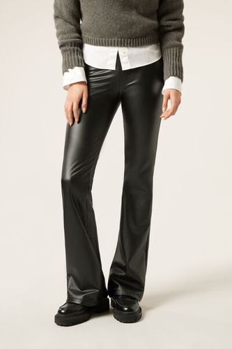 Thermal Flared Pants with Coated Effect Woman Size S - Calzedonia - Modalova