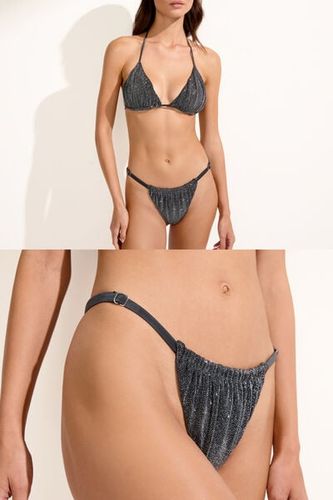 Thong Swimsuit Bottom Silver Glitter Woman Size TU - Calzedonia - Modalova