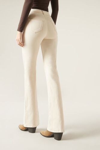 Flared Stretch Jeans Woman Size L - Calzedonia - Modalova