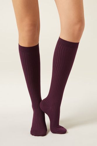 Long Ribbed Cashmere Socks Woman Size 39-41 - Calzedonia - Modalova