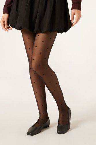 Sheer 30 Denier Mini Heart Tights Woman Size 3/4 - Calzedonia - Modalova