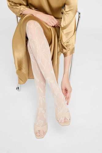 Macro Floral Lace Tights Woman Size 3/4 - Calzedonia - Modalova