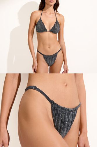 Thong Swimsuit Bottom Silver Glitter Woman Size TU - Calzedonia - Modalova