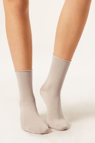 Wool and Cotton Short Socks Woman Size TU - Calzedonia - Modalova