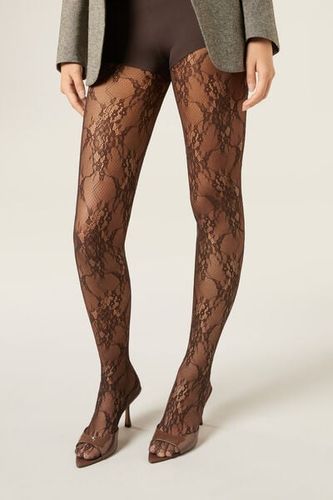 Flower Lace Tights Woman Size XS - Calzedonia - Modalova