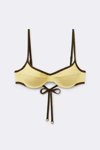 Balconette Swimsuit Top Bicolor Piping Woman Size 3 - Calzedonia - Modalova